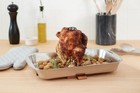 Fox Run Vertical Chicken Roaster Non-stick Black 5 5 X 5 5 X 7 5 Inches
