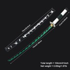 True Metal Stainless Steel Demon Slayer Anime Katana Cosplay Prop Halloween Gift