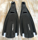 Mares Full Foot Avanti Tre Scuba Diving Snorkeling Fins Size 36-37 Black Great 