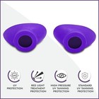 Super Sunnies Slim Flex Tanning Bed Goggles Uv Protect Eyeshields  purple 
