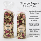 Potpourri Bowl Vase Filler Home D  cor 2 Pack Fresh Jasmine Scent New