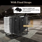 Folding Chair Rack Cart For 40 Chairs Of 500 Lbs Horizontal