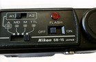 Nikon Flash Speedlight Sb-15 Missing Battery Pack Untested 