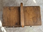 Vintage Strommen Bruk Hamar Norway Mcm Wooden Accordion Sewing Box Euc