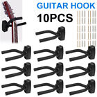 1-10 Pcs Pack Guitar Hangers Hook Holder Wall Mount Hanger Display Instrument