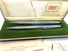 Vintage Cross Silver Color Pen And Pencil Set Century Original Box W  Guarantee