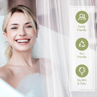 Amazerbath Shower Curtain Liner  72x72 Clear Shower Curtain Liner  Waterproof Pl