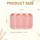Beeswax Candle Mould 16 9cm X 24cm 4grids Oval Reusable Module  Pink