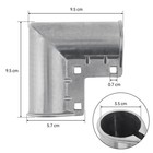 1-3 8  Aluminum Gate Corner  Fence Gate Elbow 8pcs  90-degree  Includes Hardware