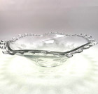 Heisey Lariat Etched Gardenia Centerpiece Bowl 12  Glass 1942-57