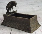 Signed Nouveau Bronze Vase Planter Statue Sculpture Figurine Figure Artwork Sale