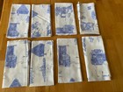 Vintage Cloth Napkins Blue Toile Country Cottage 17 5x17 5 Read 