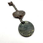 Old Hotel Room Key   Fob Deshler Wallick Columbus Oh Room 730 Unique Rare Vtg