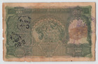 India 100 Rupees 1937  P-20d Calcutta  Taylor Signature  Original F vf Damage