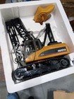 Used 1 14 Huina 572 Rtr 15ch Rc Construction Crane Truck Tower Excavator Model
