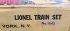 Vintage Lionel Electric Train Set No  1643 Incomplete as-is