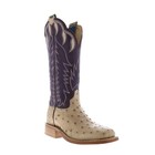 Hyer Harper 13  Hw41007 Womens Brown Leather Slip On Western Cowboy Boots