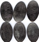 Disneyland Dca Star Wars Elongated Quarter Set Retired Ca0232-234 Dl0636-638