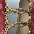 Hollywood Regency Triple Resin Mirror 22x30     heavy 