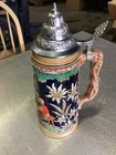 Vintage lidded  Dbgm german Beer Stein  Man And Women Dancing Original Papers 