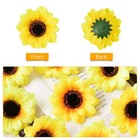 50pcs Artificial Silk Yellow Sunflower Heads  2 8 Fabric Floral Supplies For    