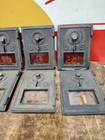 Early Lot Of 10 Pc Us Post Office Combination Mail Box Brass Frame  door 