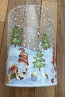Yankee Candle Christmas Winter Gnomes Crackle Glass Large Jar Candle Holder