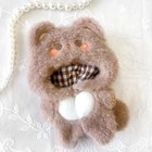 Fluffy Animal Kigurumi  10cm  - Brown_