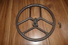 Antique Singer Treadle Sewing Machine Base Cast Iron Fly Wheel   Pitman Rod