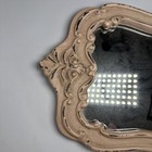 Light Pink Framed French Baroque Style Mirror 11 5 X 6 5 Inches