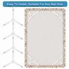 Oikozel Bed Sheet Holder Straps  Fastener For Fitted Mattress White