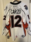 Echl Kansas City Mavericks Game Worn Team Issued Rocco Carzo Autographed Jersey
