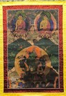 Real Nice Tibetan 19 20th Century Old Antique Buddhist Green Tara Thangka Tangka