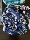 Baby Diapers Cloth Pocket Diapers Reusable Washable Nappies Cover Sea Theme  2pk