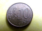 1999 Belgium 10 Euro Cent Coin - Obverse 2  Condition - Vf