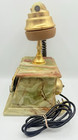 Vintage Heavy 9lb Green Onyx Rotary Dial Telephone Mcm