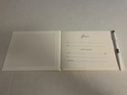 Hallmark White   Ivory Bells Wedding Guestbook Album With Pen  new unused 