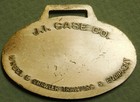 J  I  Case Terratrac Tractor Racine Wi Nickle Plated Watch Fob S1a3-26 170