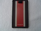 New Authentic Coach Espresso And Orange Heritage Check Luggage Tag   93395
