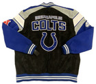 Nfl G11 Indianapolis Colts Faux Suede Leather Varsity Jacket Men s Sz Xxl   Nwt