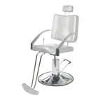 Silver Barber Chair Salon Shampoo Styling Hair Spa Beauty Equipment Footrest Usa