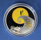2017 Niue 1oz Silver  2 Coin  the Nightmare Before Christmas  In Case With Coa