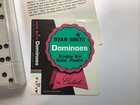 Vintage Crisloid Star Brite Dominoes Double Six Solid Plastic 2    1    3 8      Case