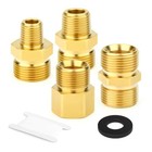 Brass M22 Pressure Washer Fitting Kit Used To Connect With Kit all Size    4pcs