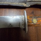 Vintage Marshall Wells Co Knife U s a  Stag Handle Fixed Blade With Sheath