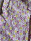 Vintage Cotton Tulip Print Full Bib Apron Pocket Pink Yellow Retro Mcm Handmade