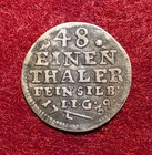 Stolberg  1 48 Thaler 1739 I i g   justus Christian   Christopher Ludwig Ii  3394