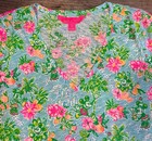 Lilly Pulitzer Etta V-neck T-shirt Short Sleeve Disney Parks Mickey Mouse Sz L