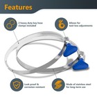 Powertec 70394 5  X 5  Dust Collection Hose With 2 Hose Clamps