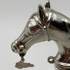 Vtg Metal  nickel Silver Or Brass   Horse Head Bell W kentucky State Charm 3 75   